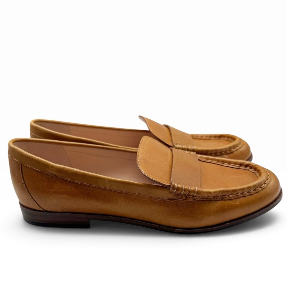 J. Crew Classic Leather Penny Loafers Women’s Size 9.5 Brown